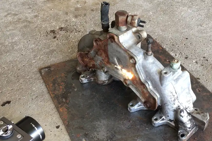 Pulsed laser mold cleaning result