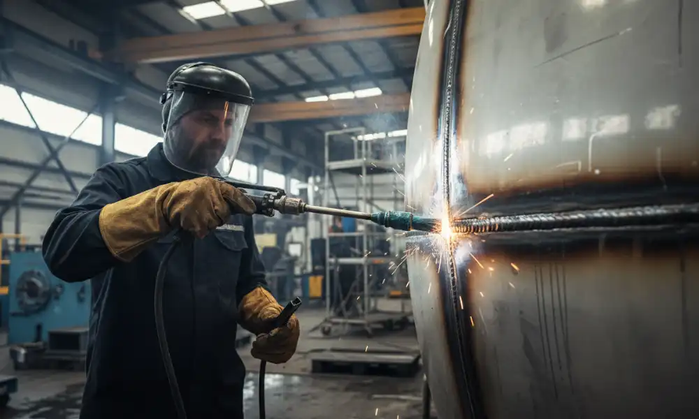 Cleaning Black Weld Seams