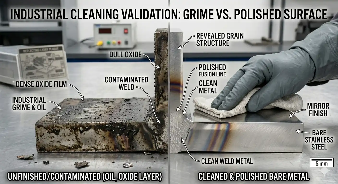 Clean Workpiece and Remove Surface Films