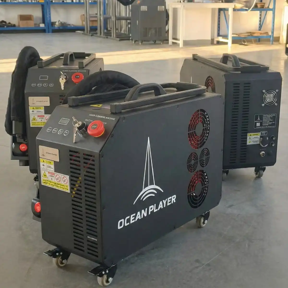 Oceanplayer mobile laser cleaner factory and export support
