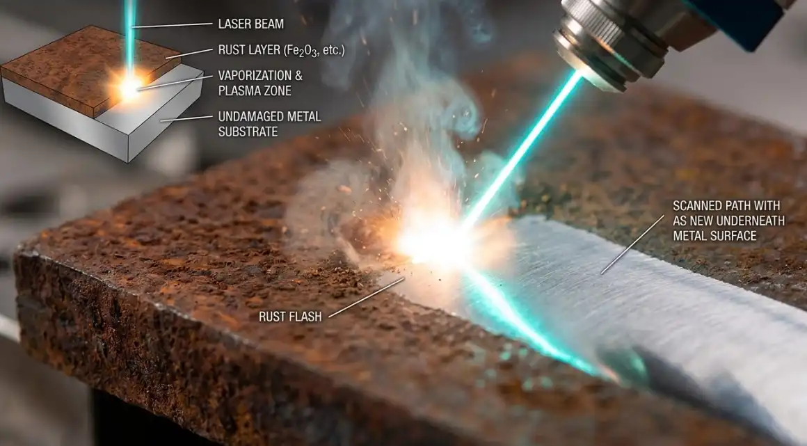 Laser Ablation Process for Rust Removal