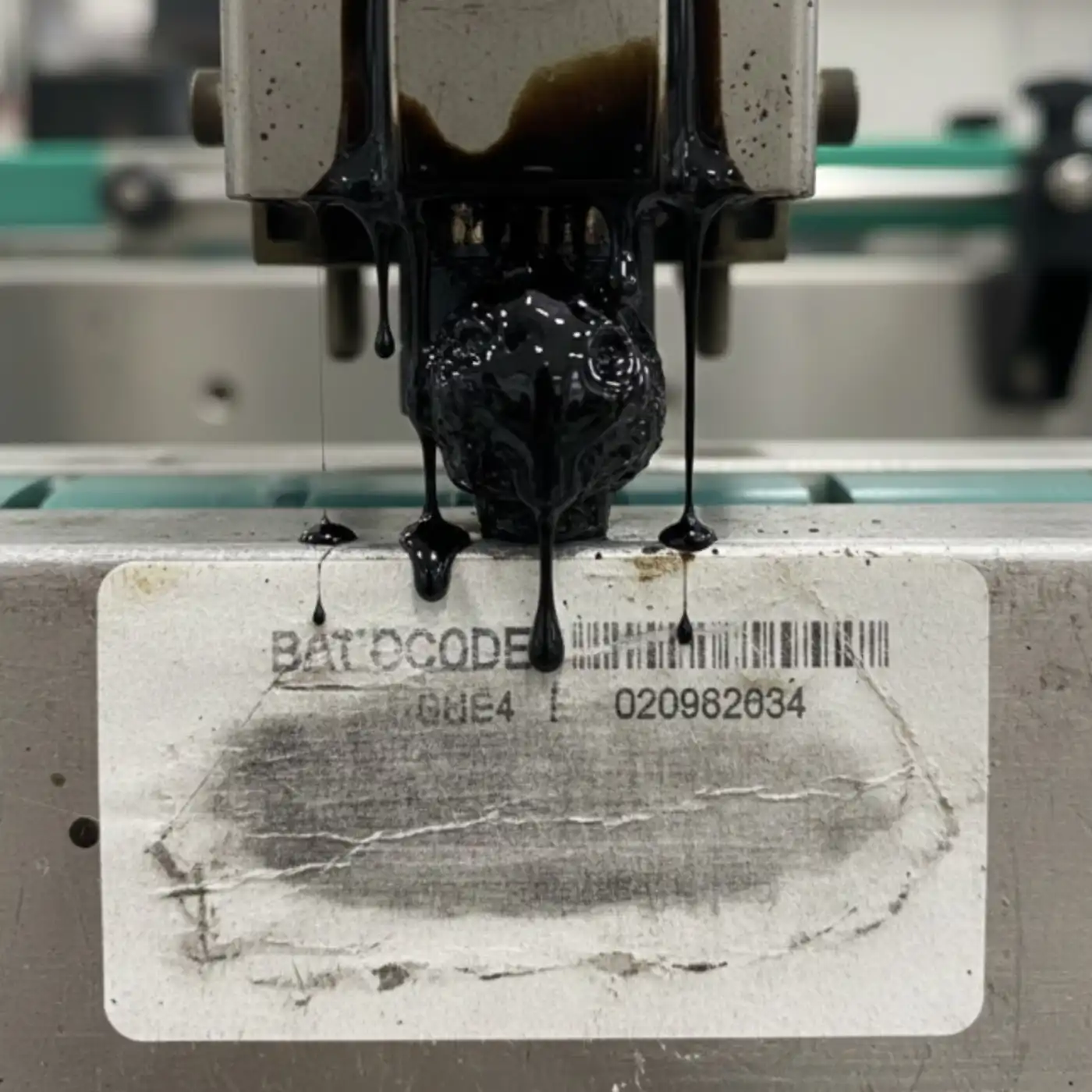 Marcado de inyección de tinta tradicional desordenado