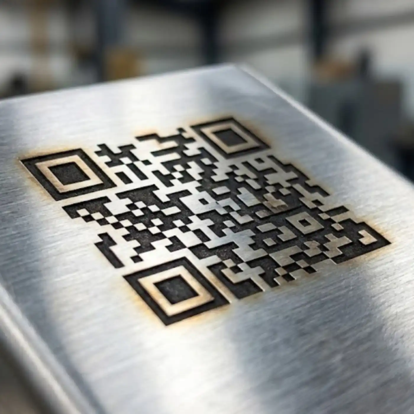 Stainless steel laser marking applications for tools nameplates QR codes and kitchenware