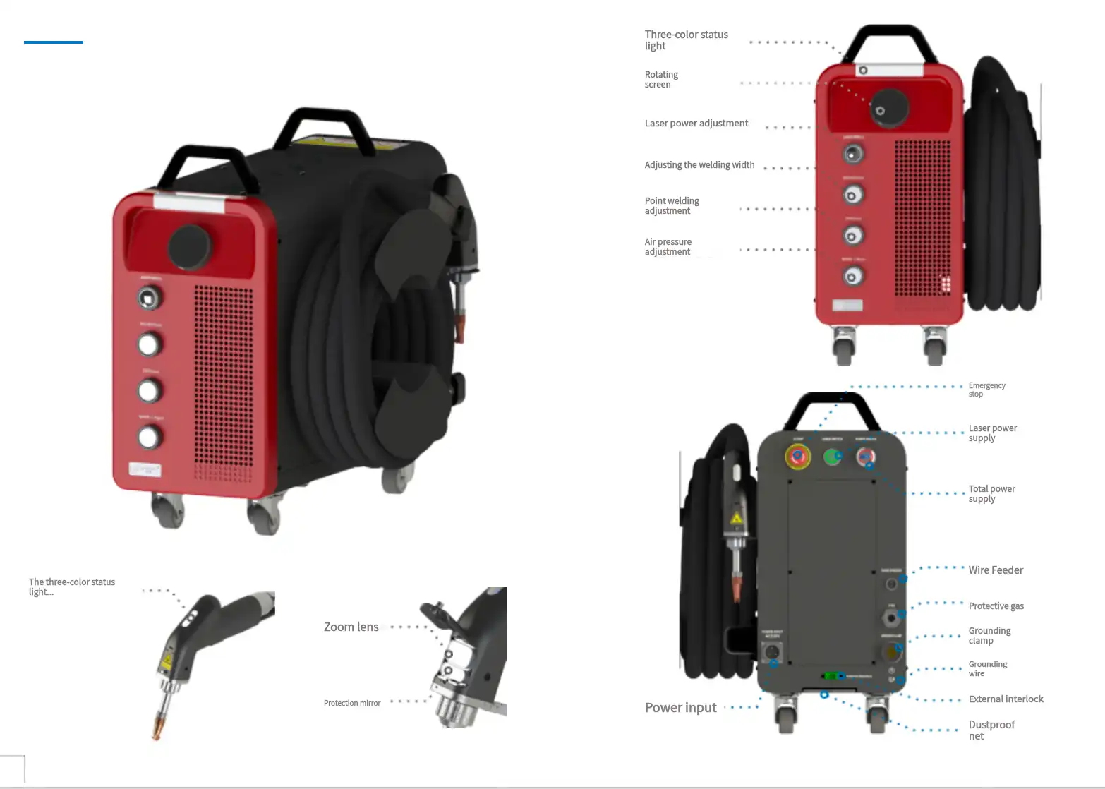 Handheld Fiber Laser Welding Machine Control Interface