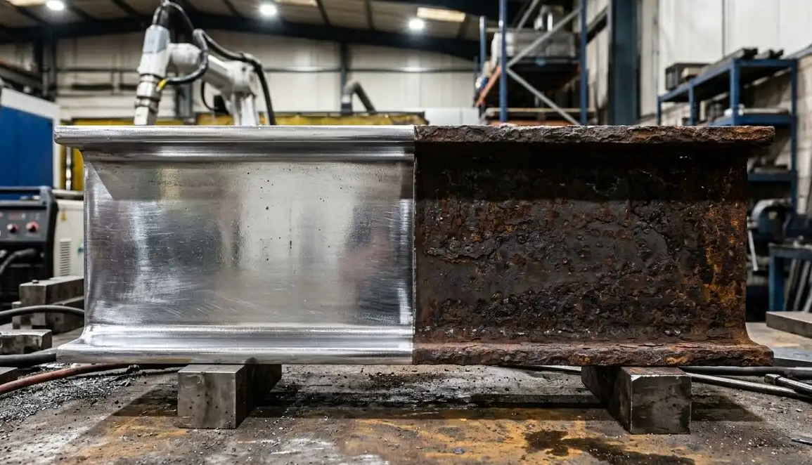 Steel rust and mill scale