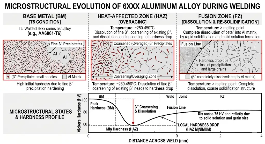 Precipitate dissolution and overaging