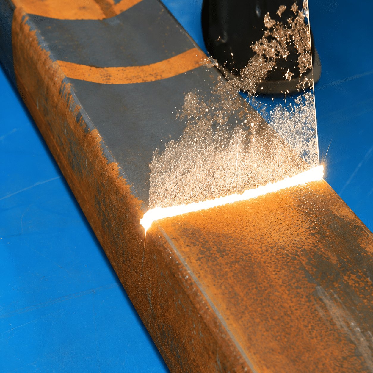 Pulsed laser cleaning application for metal rust and oxide removal