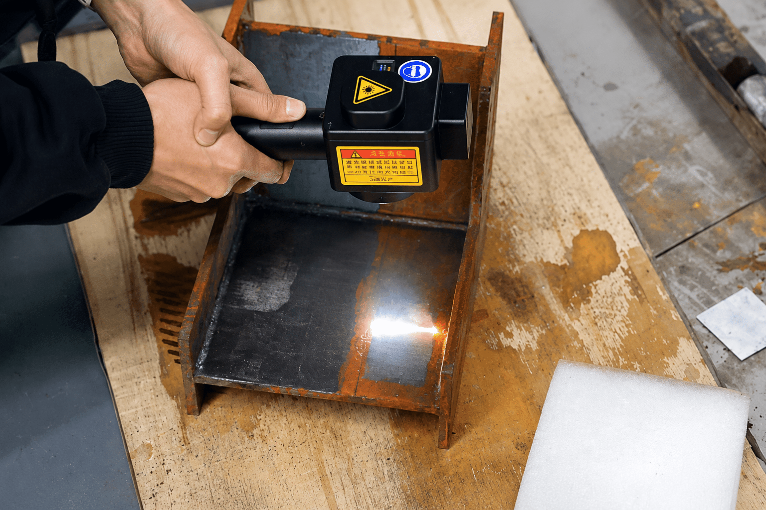 pulsed laser mold cleaning result