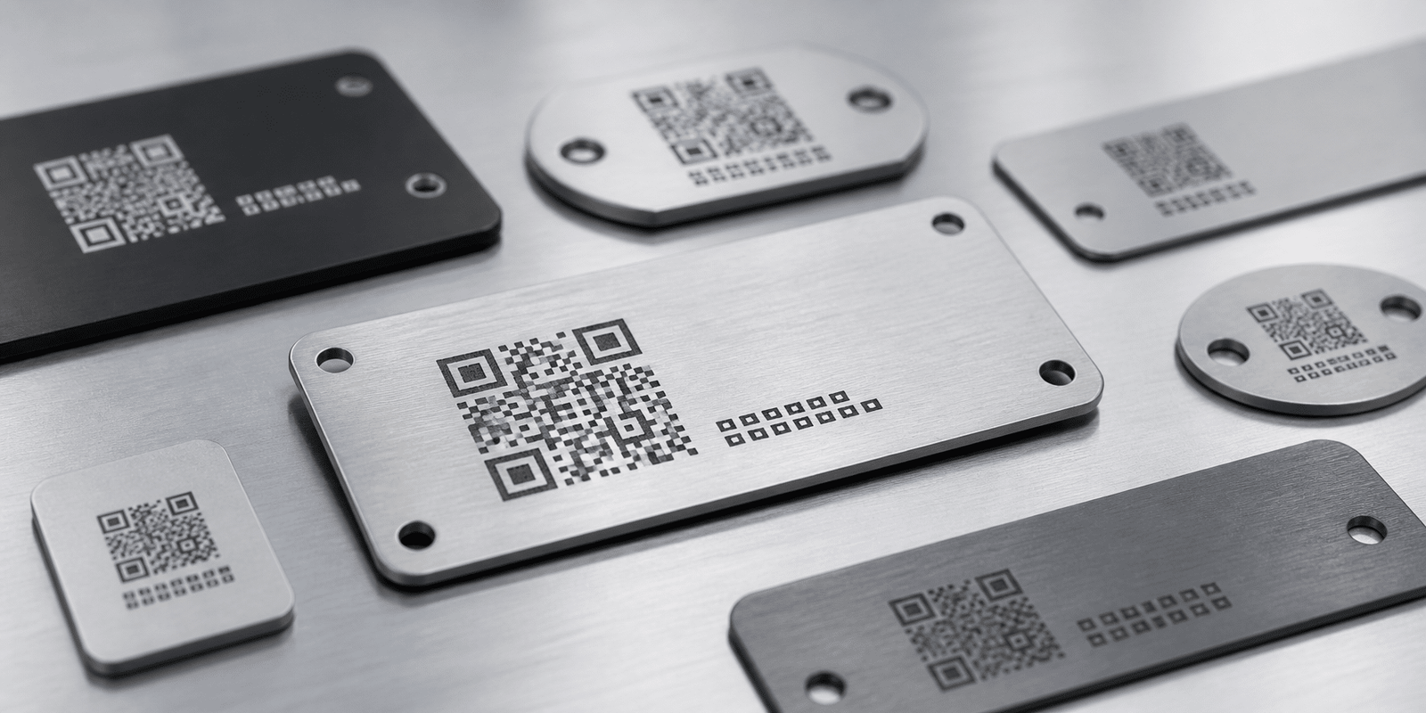 QR code laser marking application