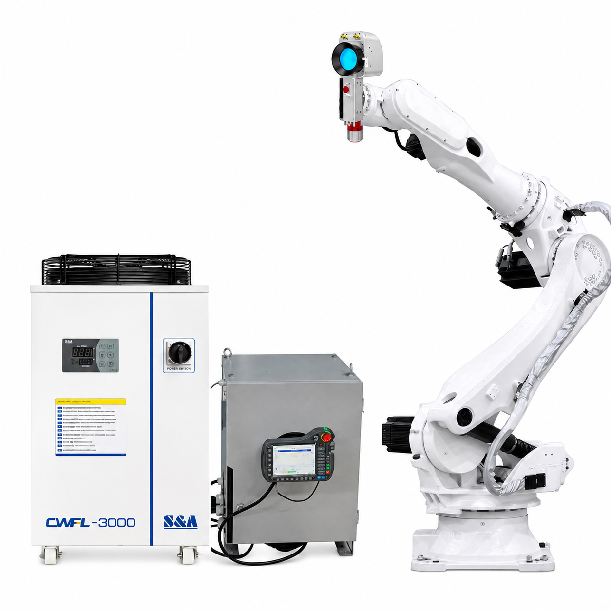 Robotic laser cleaning system for automated production