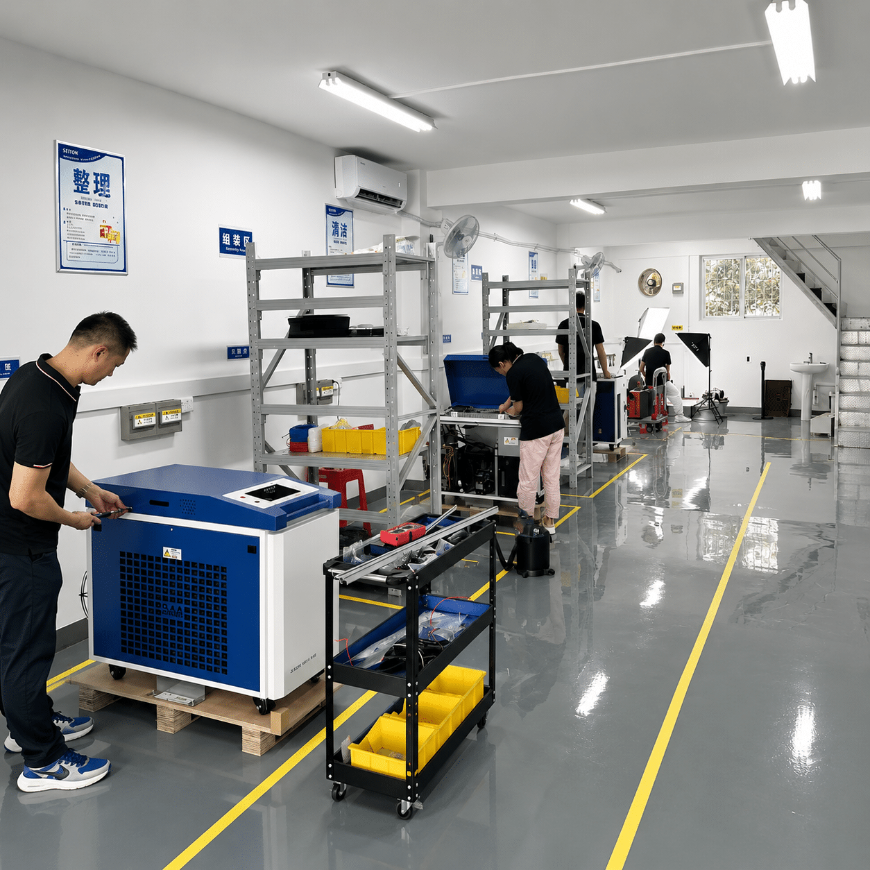 laser automation process testing