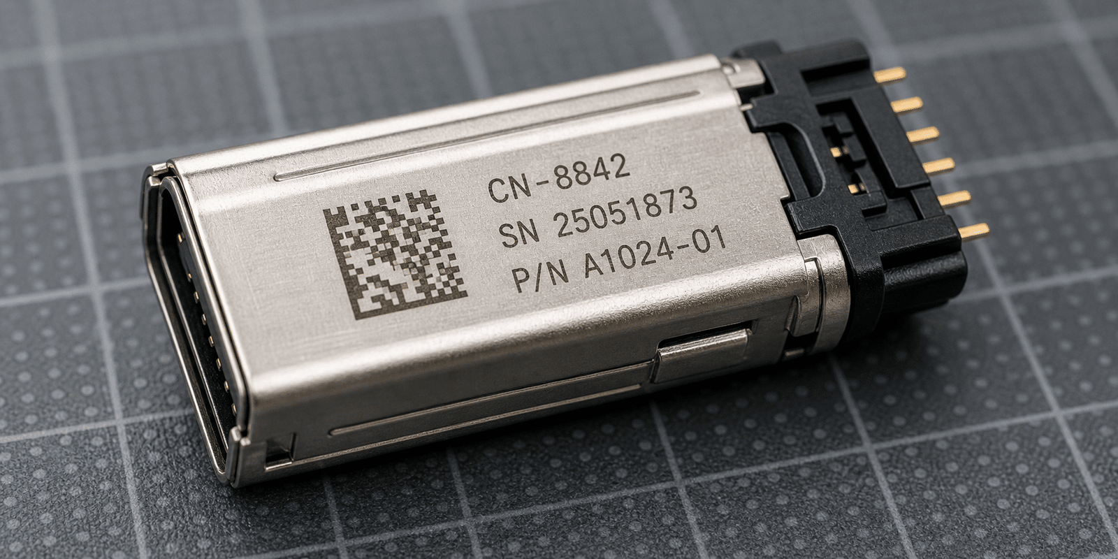 UV laser fine QR code marking result