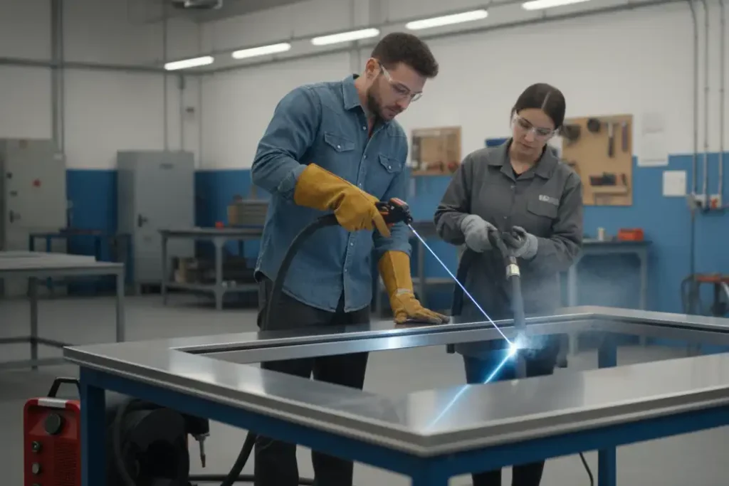 Accurate cleaning before welding