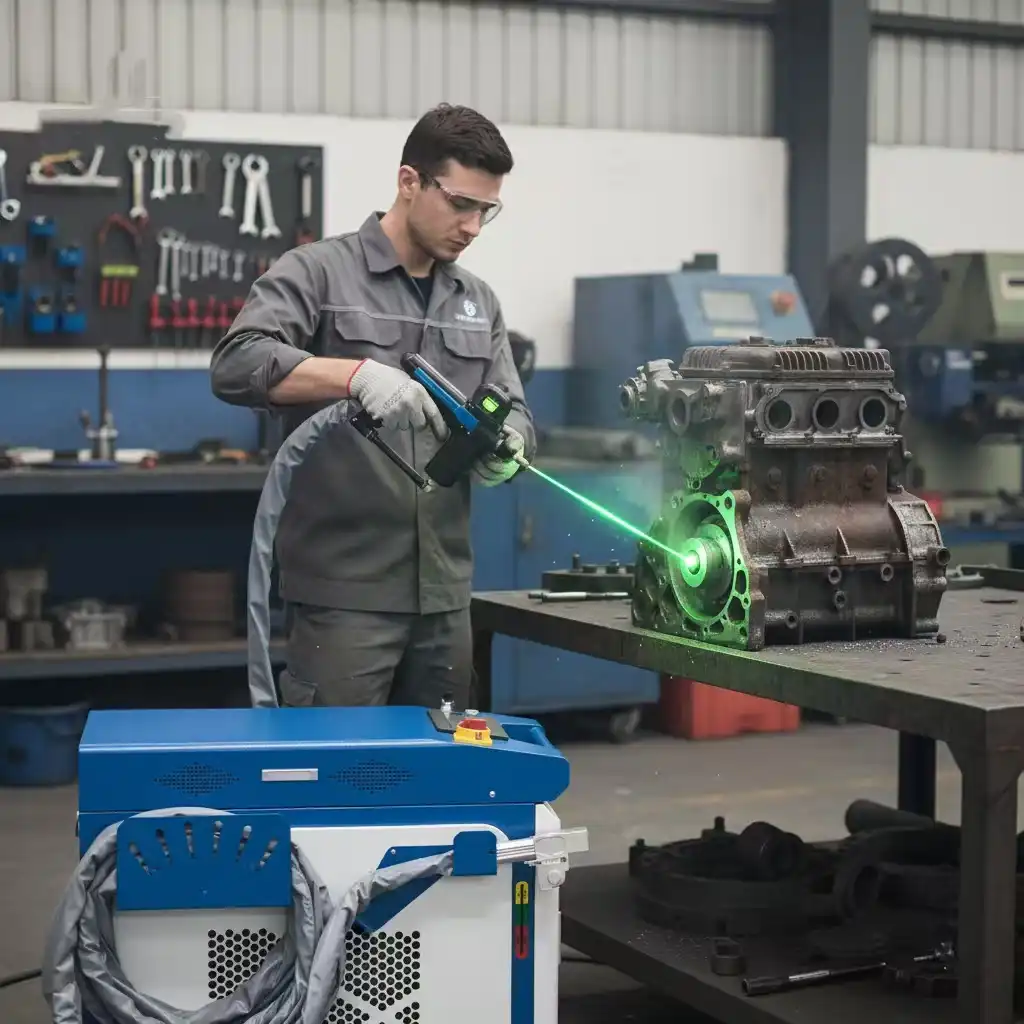 People are using laser cleaning machines to clean things
