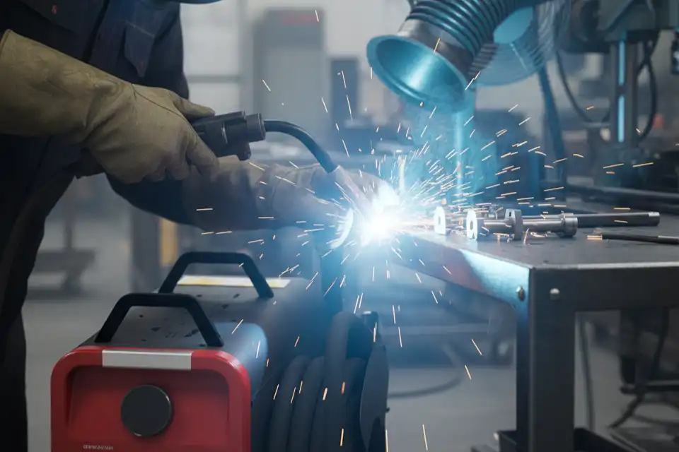 Using laser welding machine for high-precision welding