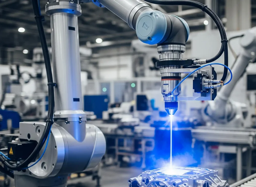 How to combine laser cleaning machine with industrial robots