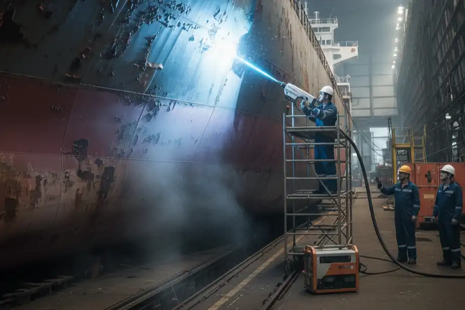 The advantages of laser rust removal technology in ship maintenance