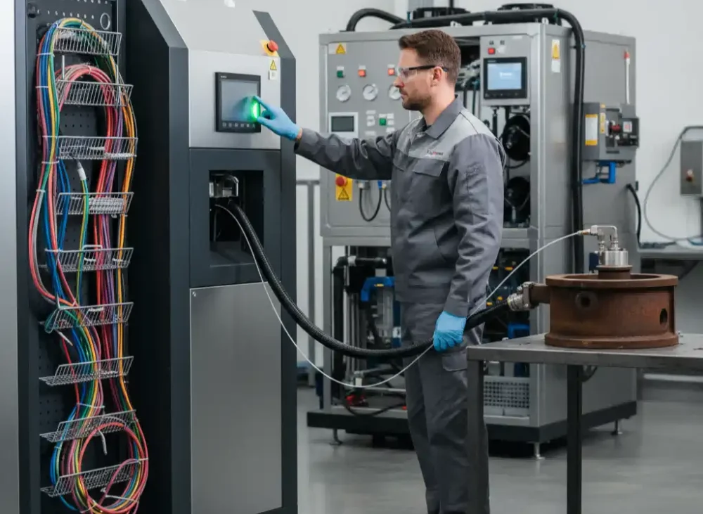 What must be checked before starting the laser cleaning machine