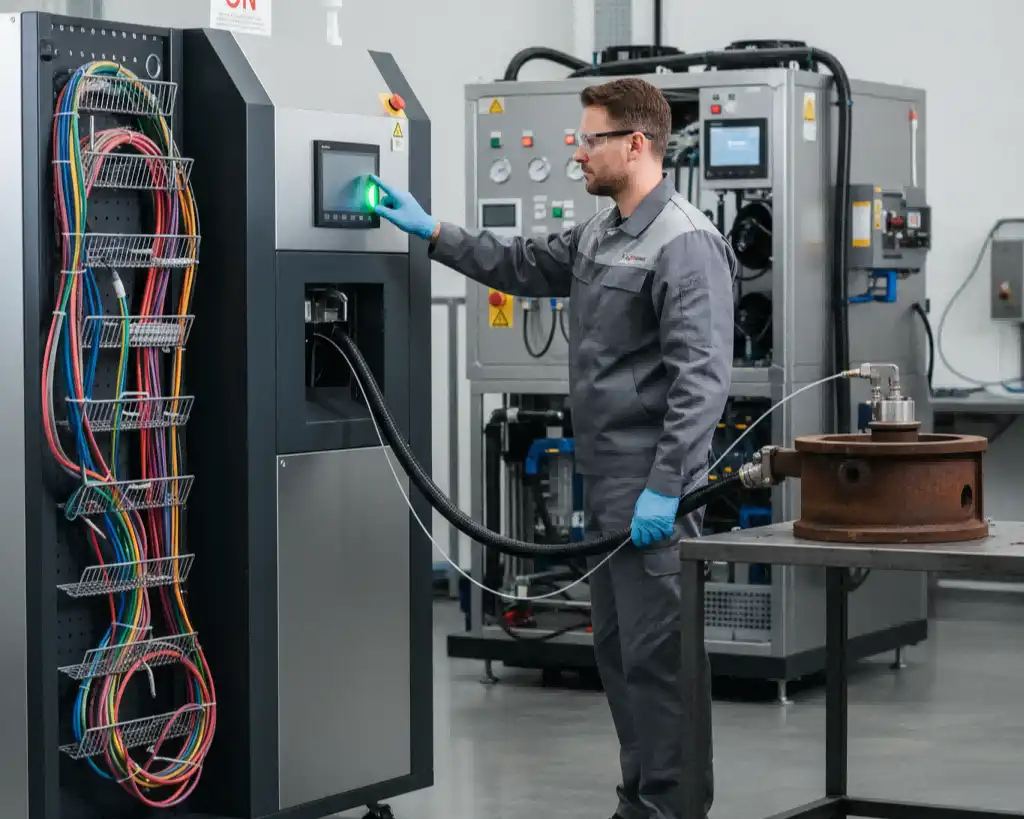 What must be checked before starting the laser cleaning machine