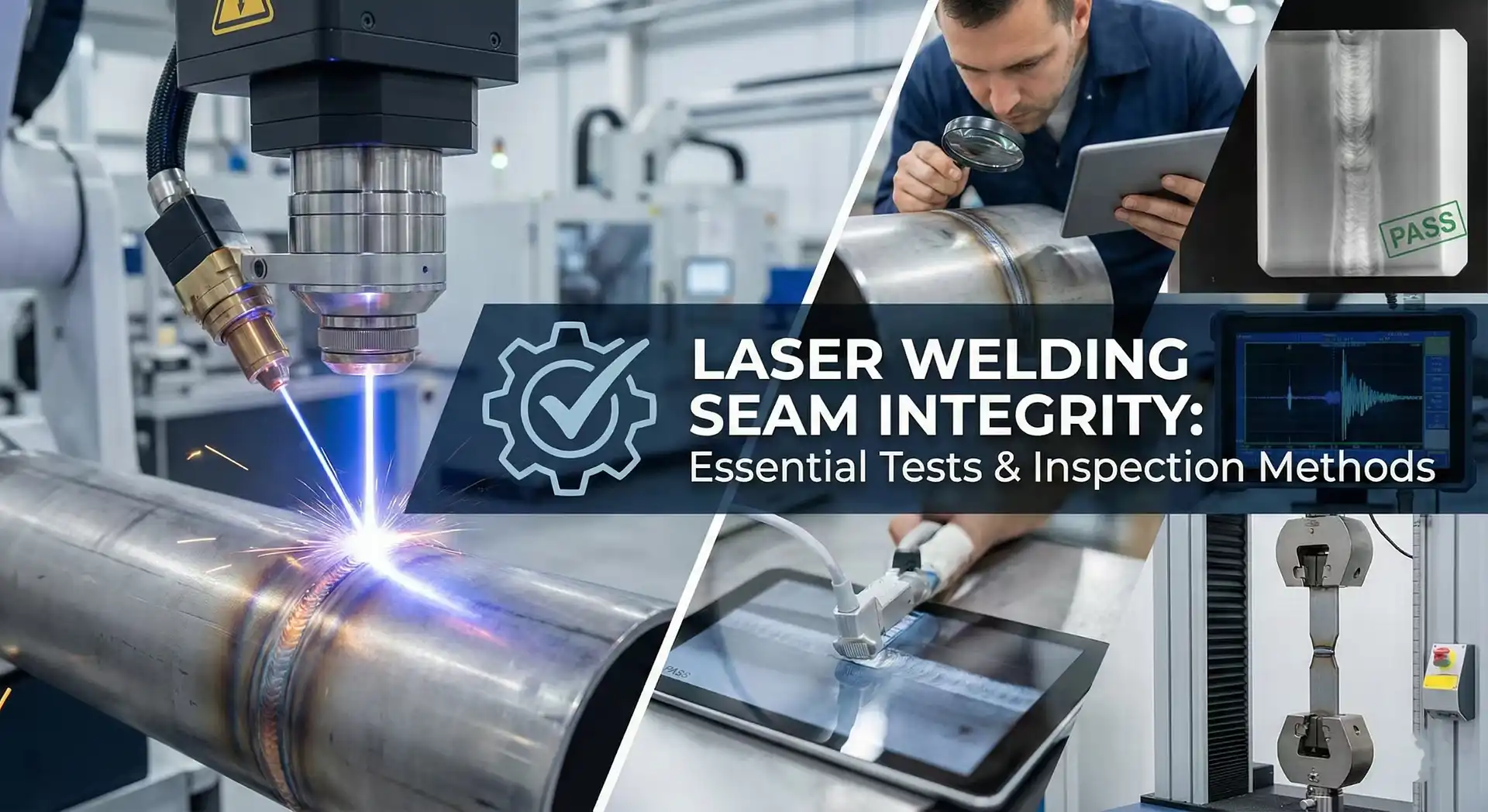 What tests are required for laser welding seams