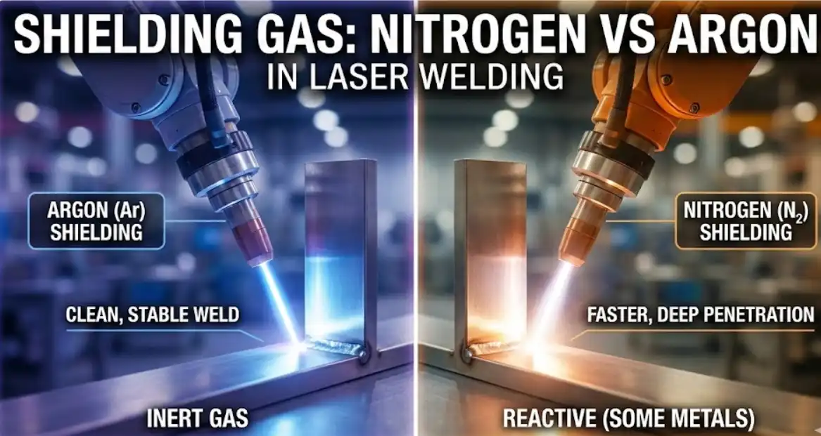 Shielding Gas Nitrogen vs. Argon in Laser Welding