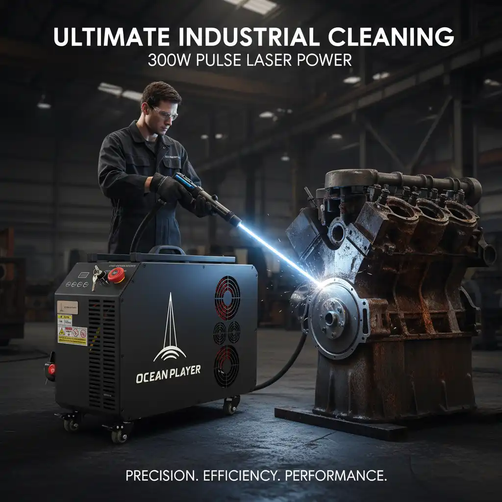 300W pulse laser cleaning machine
