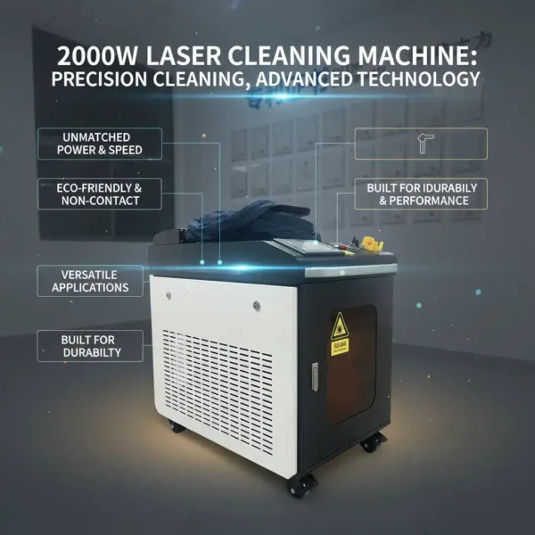 Ultra-High Power 2000W CW Fiber Laser Cleaning Machine Manufacturer