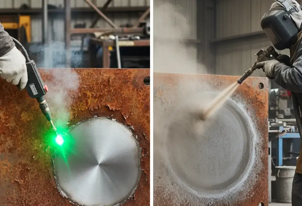 Ultimate Guide Laser Rust Removal vs Sandblasting