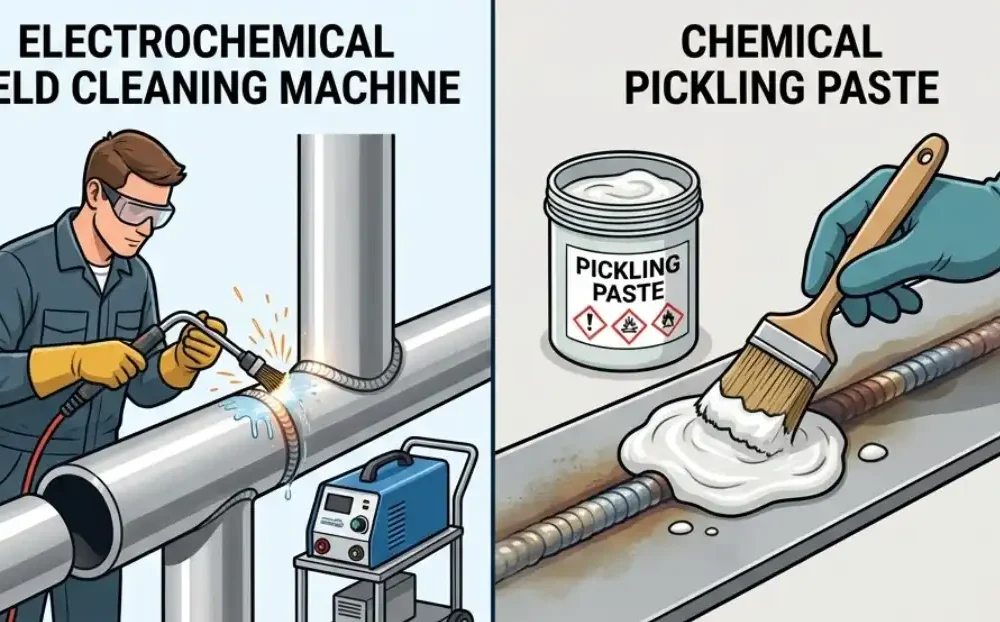 Weld Cleaning Machine vs Pickling Paste — Which One Should You Use