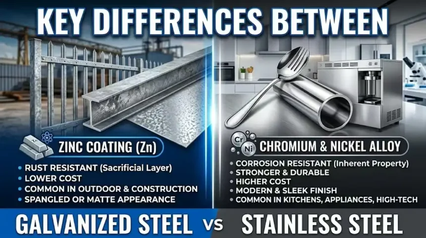 Key Differences Between Galvanized Steel and Stainless Steel