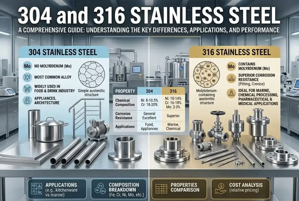 304 vs 316 stainless steel identification
