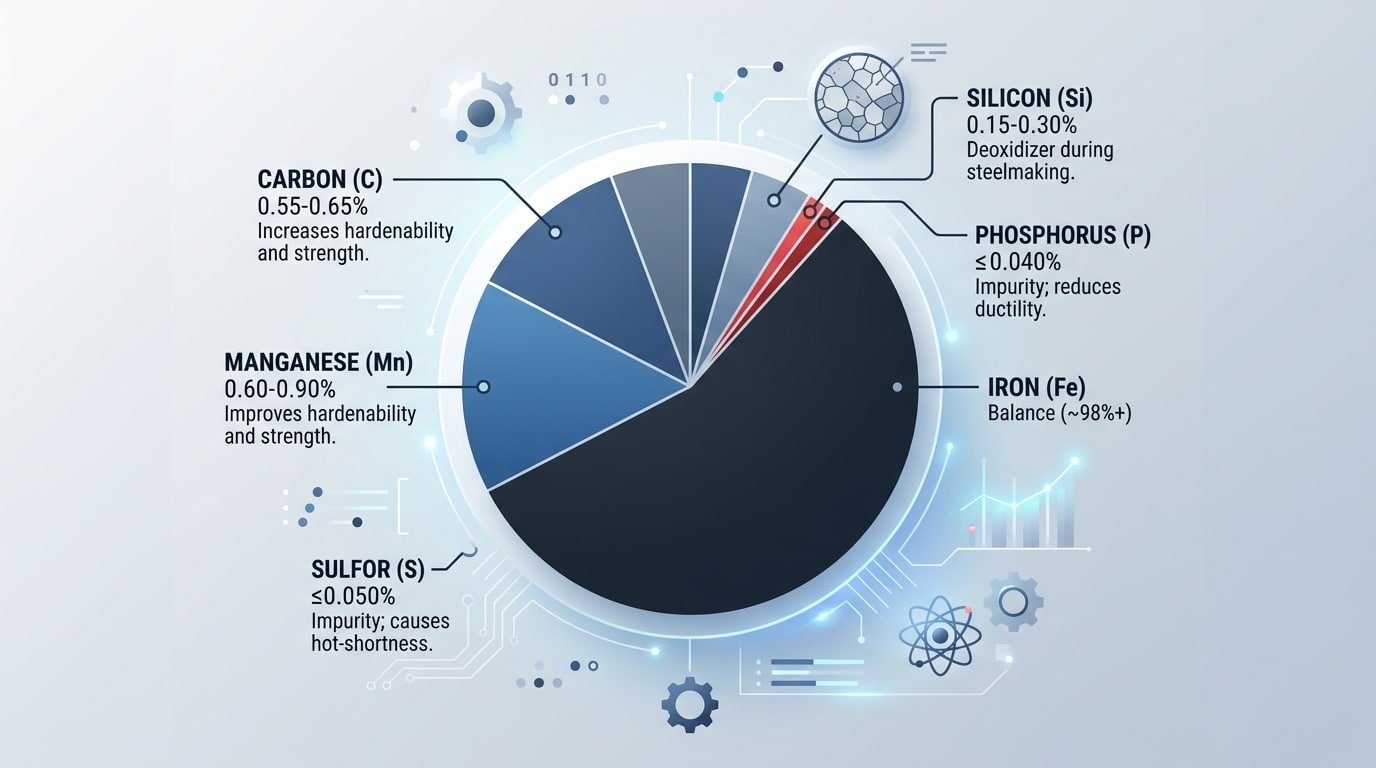 1060 carbon steel chemical composition breakdown chart