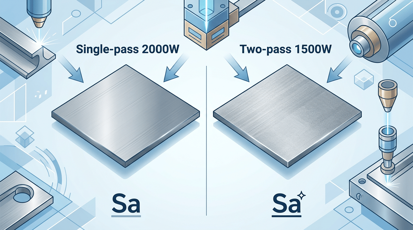 1500W vs 2000W CW fiber laser cleaner results on carbon steel mill scale removal comparison