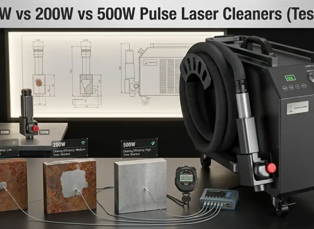 100W vs 200W vs 500W Pulse Laser Cleaners (Tested)