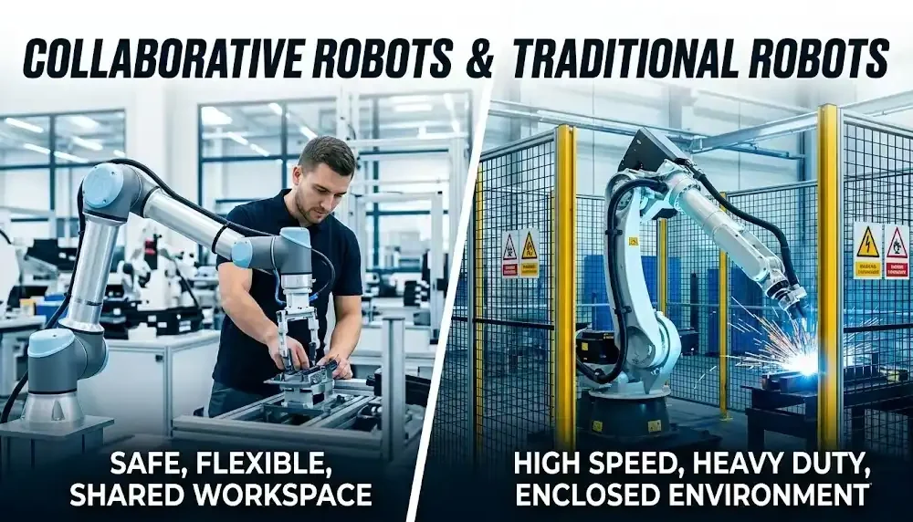 Cobot vs Robot (5 Key Differences and Applications)