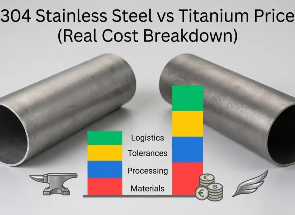 304 Stainless Steel vs Titanium Price (Real Cost Breakdown)