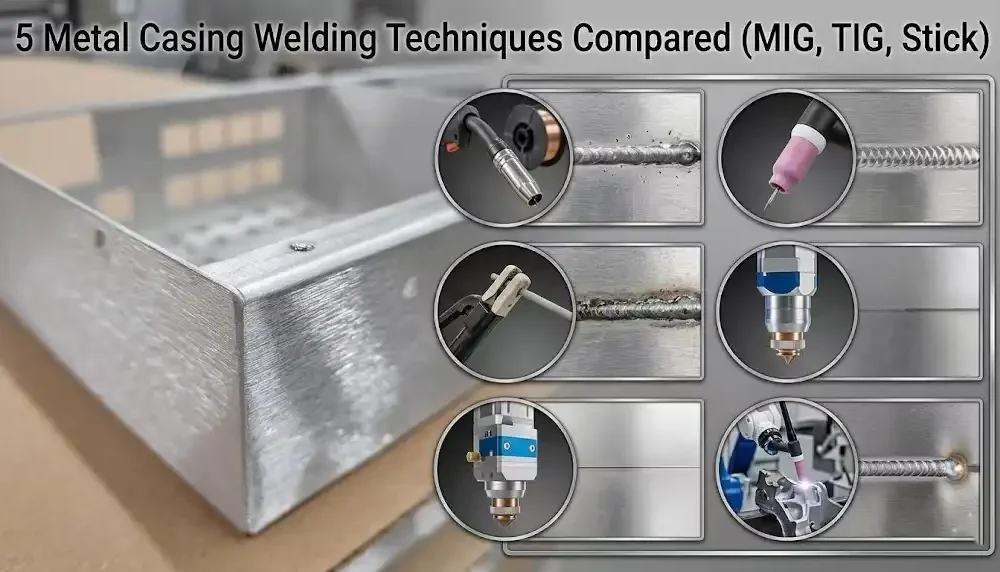 5 Metal Casing Welding Techniques Compared (MIG, TIG, Stick)
