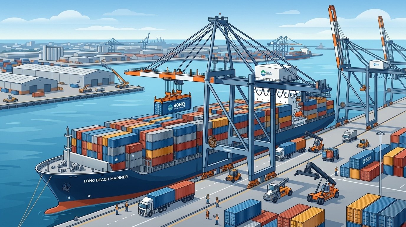 laser machine import from China to USA ocean freight at US port