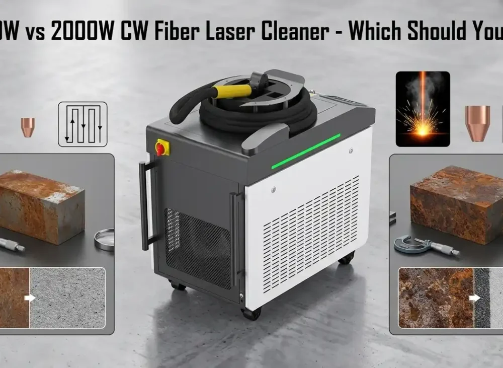 1500W vs 2000W CW Fiber Laser Cleaner - Which Should You Buy