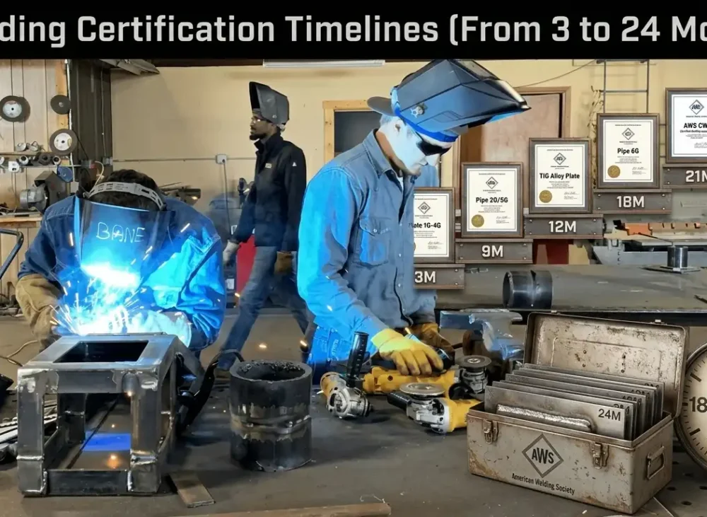 7 Welding Certification Timelines (From 3 to 24 Months)
