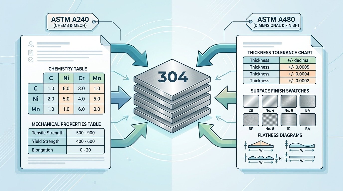 ASTM A240 vs A480 for 304 Plate - Specs Most Buyers Miss