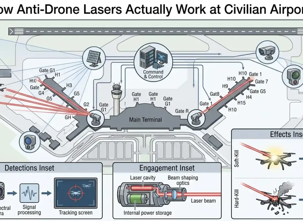 How Anti-Drone Lasers Actually Work at Civilian Airports