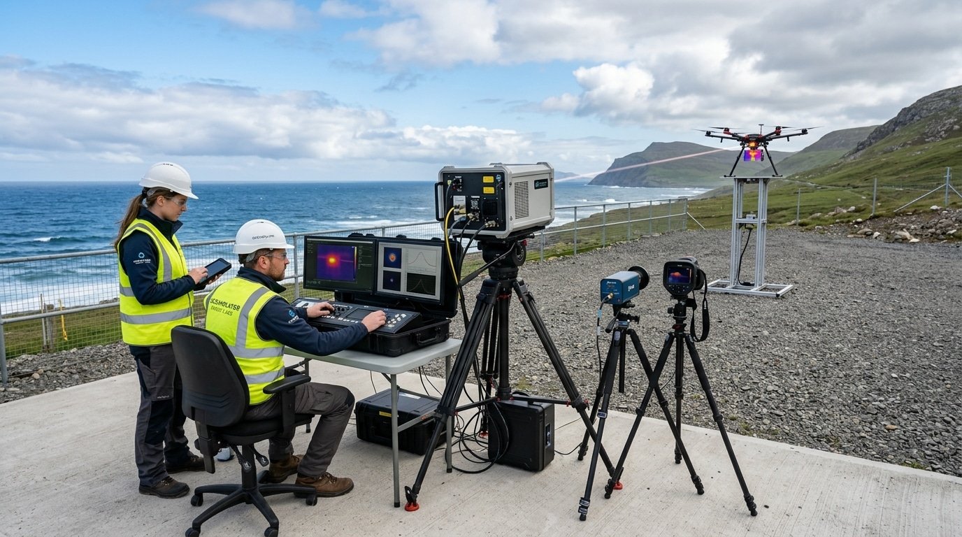 oceanplayer industrial testing of effective range of laser anti drone weapons with beam diagnostics