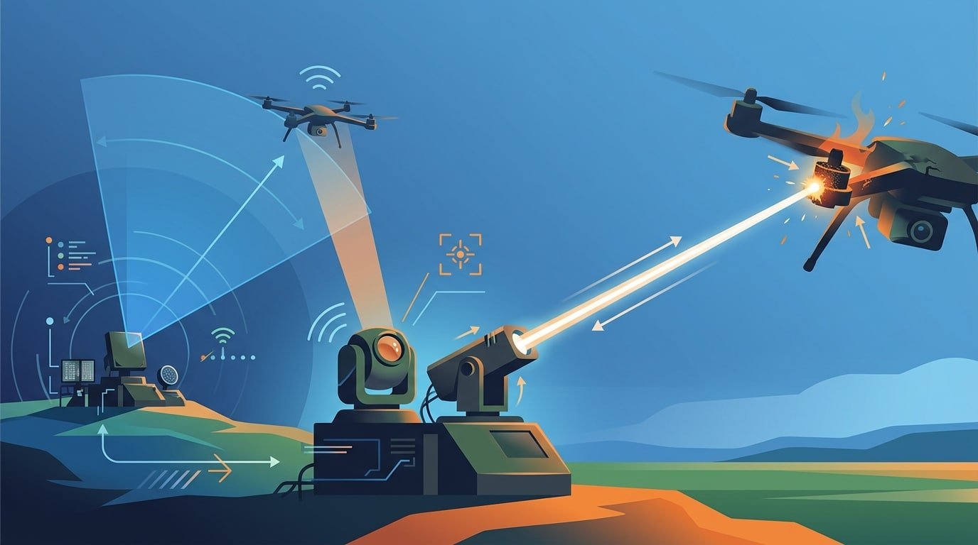 how does a laser defense system work kill chain detect track aim dwell destroy