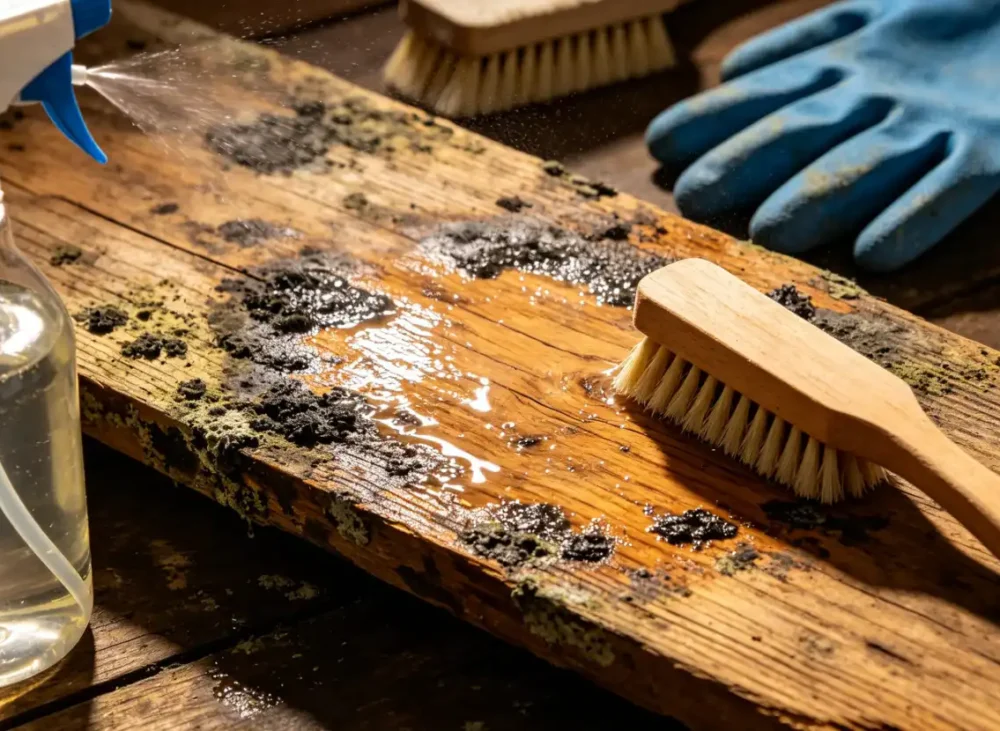 How to Remove Mold from Wood Safely and Permanently