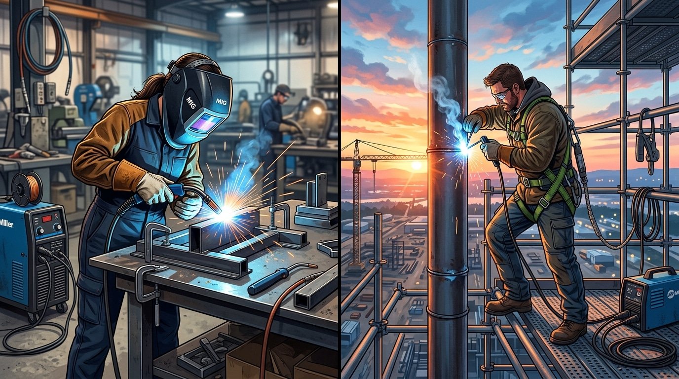 what do welders do during a typical shift in shop and field environments