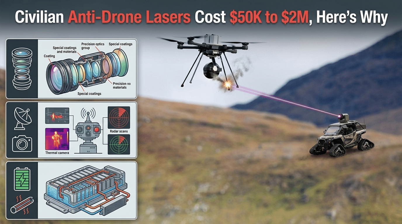 Civilian Anti-Drone Lasers Cost $50K to $2M, Here's Why