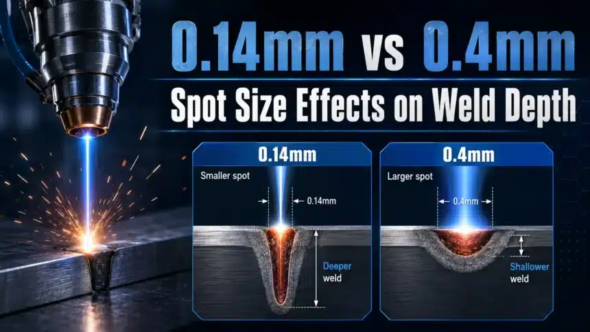 0.14mm vs 0.4mm Spot Size Effects on Weld Depth