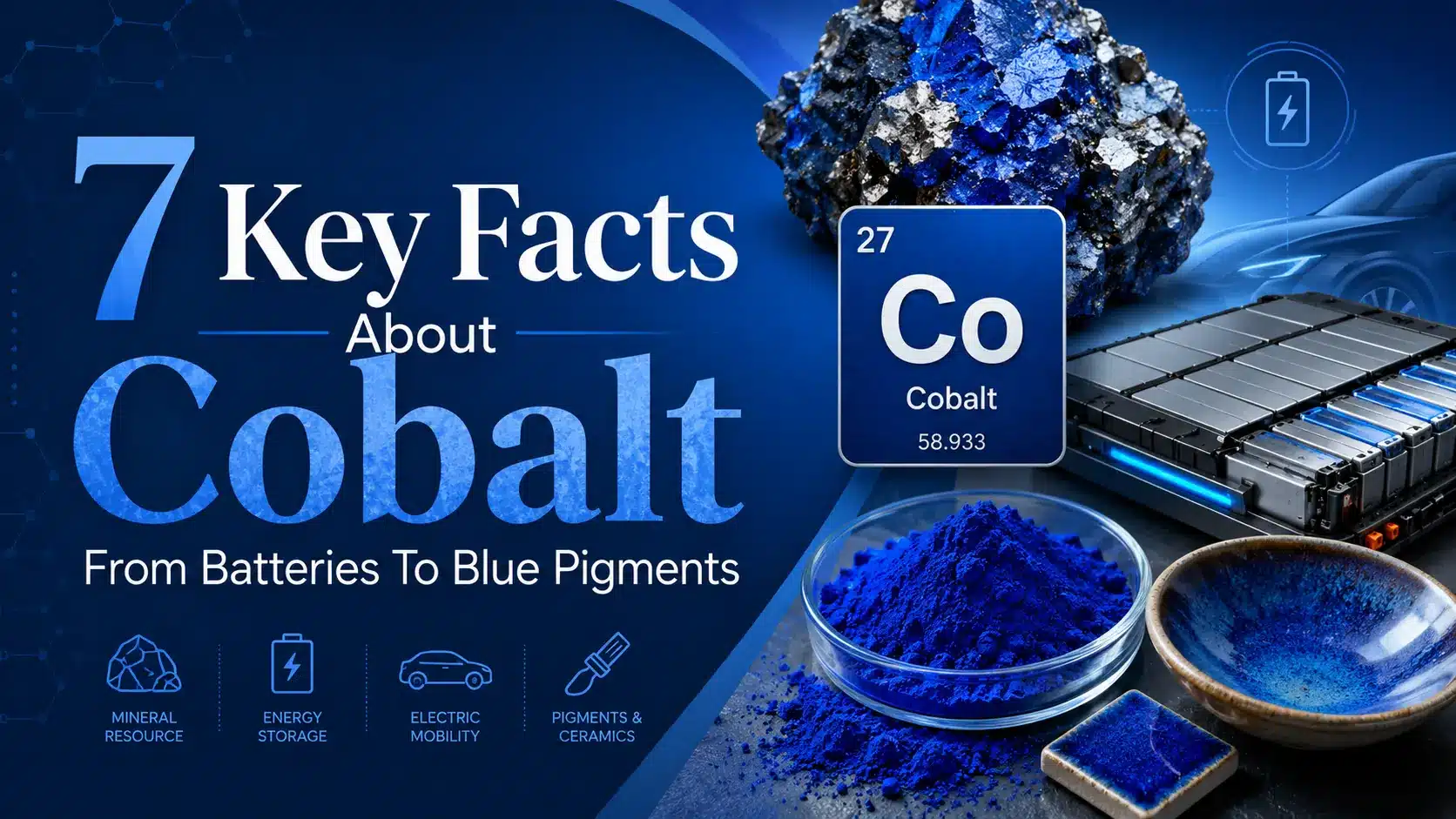 7 Key Facts About Cobalt From Batteries To Blue Pigments