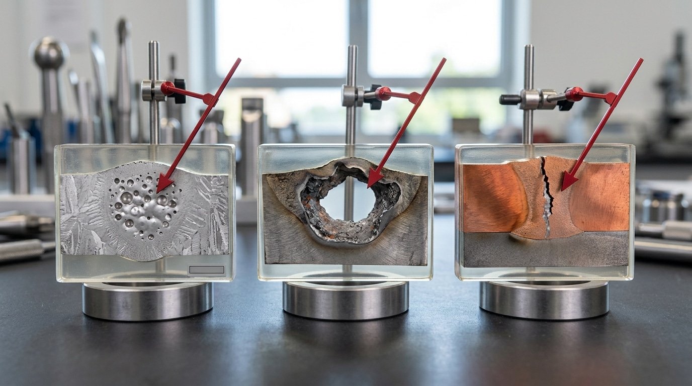 thermal conductivity welding defects porosity burn-through cracking comparison